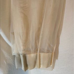 Cream Sheer Pleated Drapes Size 69”X93” &45”X 104”